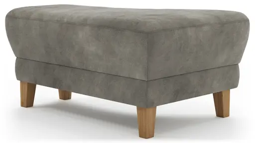 Hocker Stamford - gebogen, Links, LB ca. 89x65 cm, Stoff, Anthrazit