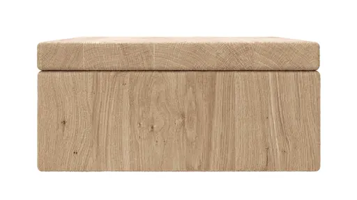 Nachttisch 1660 - Wildeiche bianco, sandgestrahlt