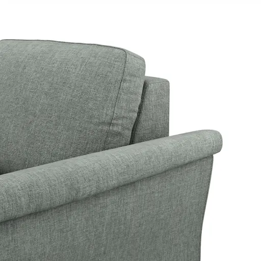 Ecksofa Rockport A - Ecke links mit 2,5-Sitzer, Stoff, Grau