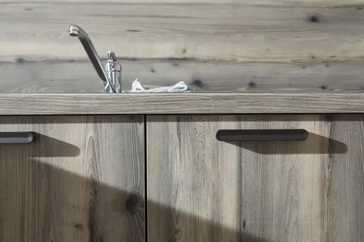 Küchenzeile 50.100 GL 1 521, Lavaschwarz