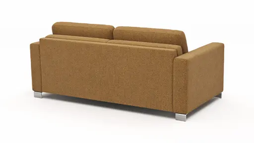 Sofa Nuoro - 2,5-Sitzer inkl. Schlaffunktion, Armlehne 1, Stoff, Cognac