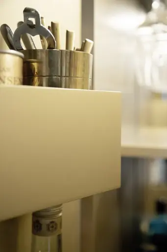 Barschrank 3900 - Lack matt, Goldfarben