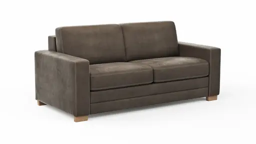 Sofa Lakeville 1 - 2-Sitzer inkl. Schlaffunktion, Stoff, Braun