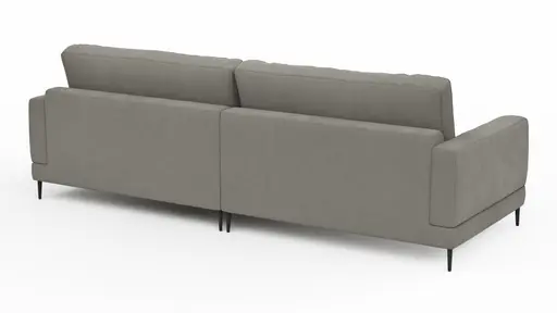 Sofa Janne - 3-Sitzer, Stoff, Grau