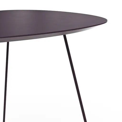 Ecktisch Fano - LBH ca. 59x50x55 cm, Fenix, Aubergine