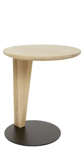 Beistelltisch Cono - DH ca. 42x51 cm, Eiche massiv, Bianco