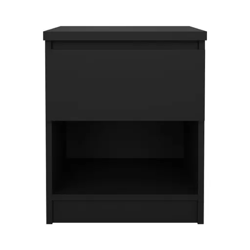 Nachtkonsole- B ca. 41 cm, Schwarz, Matt