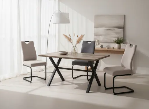 Esstisch - LB ca. 140x90 cm, Eiche Dekor