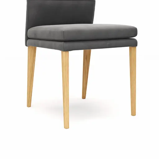 Stuhl Carry - Leder, Dunkelgrau