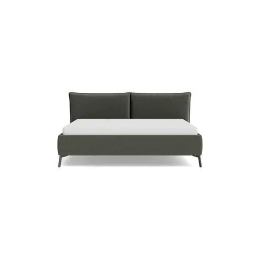 Bettgestell Coria - Liegefläche 180x200 cm, Stoff, Olive