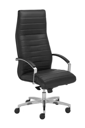 Chefsessel - Multiblock-Mechanik, Softleder, Schwarz