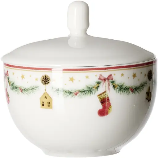 Zuckerdose - Weiß, D ca. 9 cm