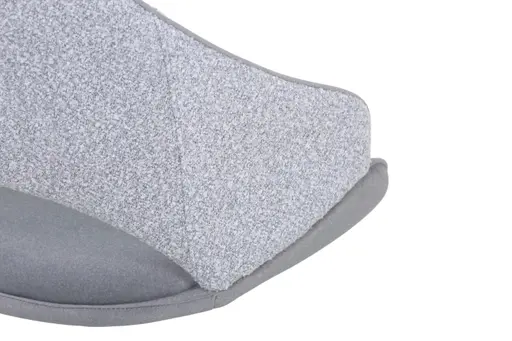 Stuhl MERIEM - drehbar, Stoff, Grau