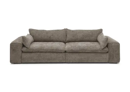 Sofa - 3-Sitzer, Stoff, Sand