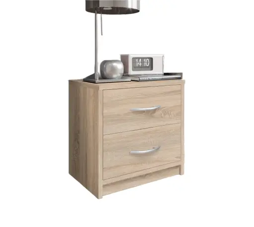 Nachtkommode - Eiche Dekor