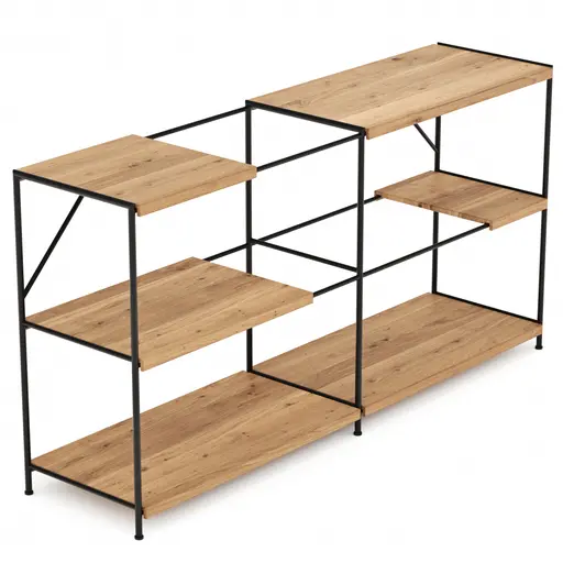 Regal Hartford - Eiche massiv, natur geölt