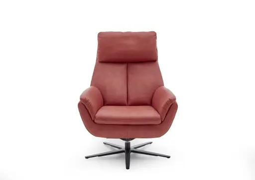 Relaxsessel - 360 Grad drehbar, Stoff, Rot