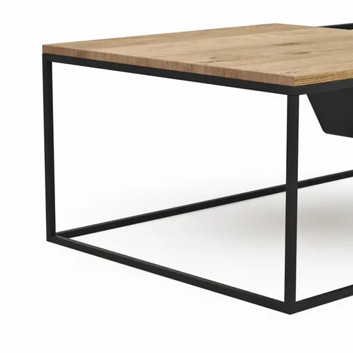 Couchtisch Kima - LBH ca. 110x70x42 cm, Wildeiche geölt