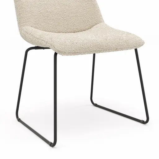 Stuhl Maluhia - Stoff, Beige