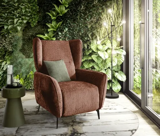 TV-Sessel - Relaxfunktion, Stoff, Orange