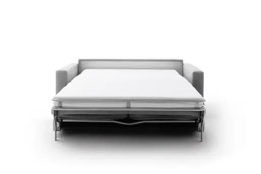 Sofa Nuoro - 2,5-Sitzer inkl. Schlaffunktion, Armlehne 1, Stoff, Grau