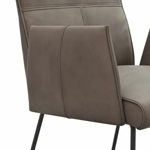 Armlehnstuhl Dinner - Stoff, Taupe