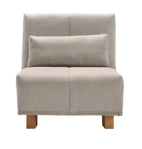 Funktionssessel EASY DELUXE - 1-Sitzer, 80 cm inkl. Schlaffunktion, Stoff Graubeige