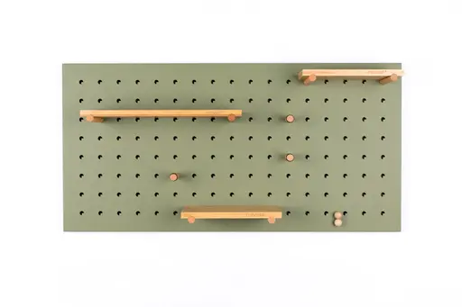 Wandregal 15-tlg. - BHT ca. 90x45x2 cm, Grün
