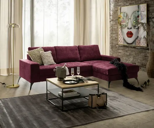 Couchtisch - LB ca. 70x70 cm, Wildeiche Massiv, Schwarz