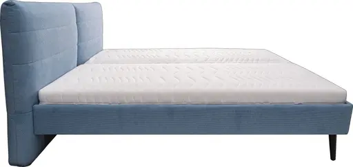 Polsterbett - Liegefläche ca. 180x200 cm, Stoff, Hellblau