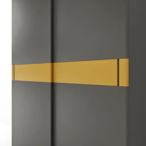 Schiebetürenschrank Loretto - B ca. 280 cm, Lack matt, Anthrazit