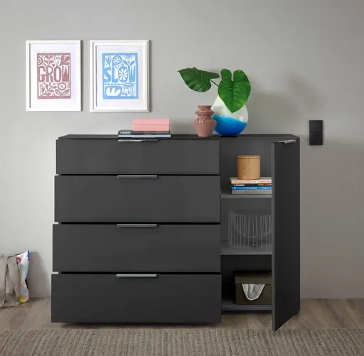 Sideboard- B ca. 135 cm, Anthrazit