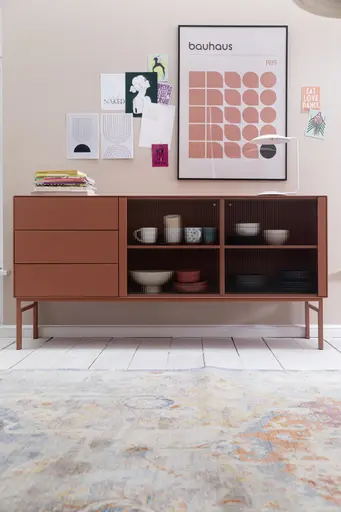 Sideboard Edge - Lack matt, Ant red