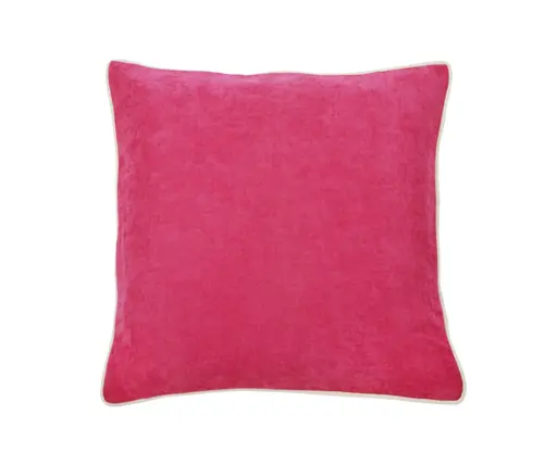 Kissenhülle mit Keder - BL ca. 45x45, Rosa