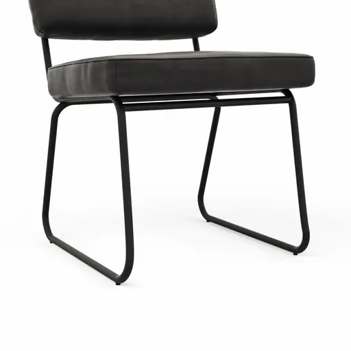 Polsterstuhl Wesley - Stoff, Anthrazit