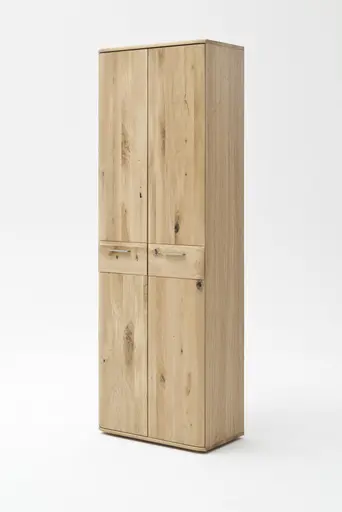 Garderobenschrank - Balkeneiche teilmassiv