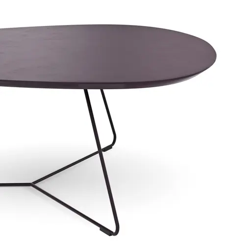 Couchtisch Fano - LBH ca. 96x86x38 cm, Fenix, Aubergine