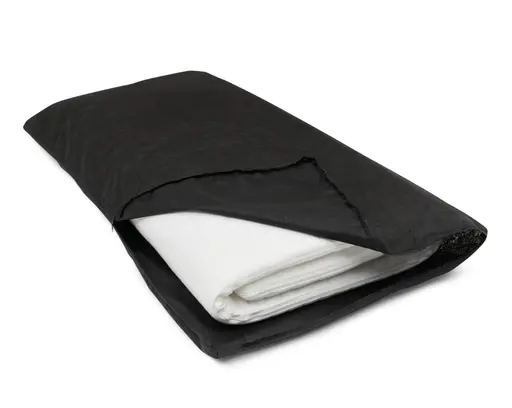 Ecksofa Jyte - 2-Sitzer mit Ecke rechts, Schlaffunktion mit Bettkasten, Stoff, Dunkelgrün