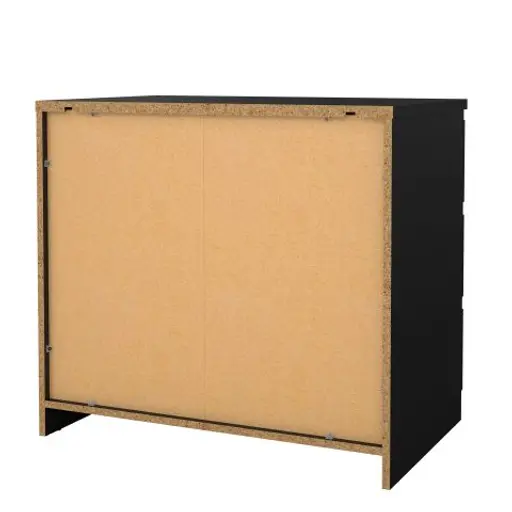 Kommode - B ca. 77 cm, Schwarz