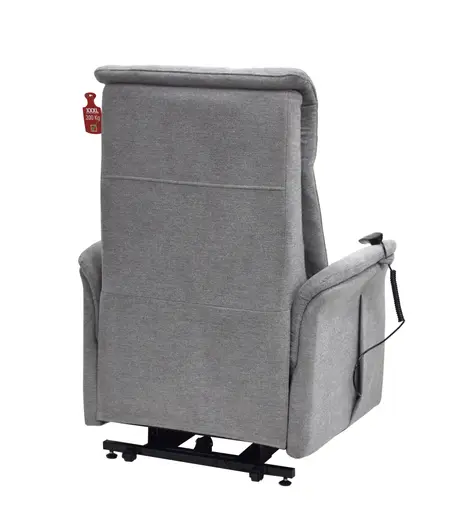 TV-Sessel MARCIO - Aufstehhilfe, Relaxfunktion, Stoff, Hellgrau