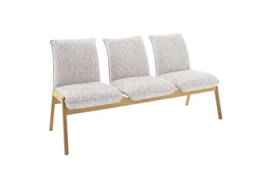 Bank - Stoff, Lichtgrau