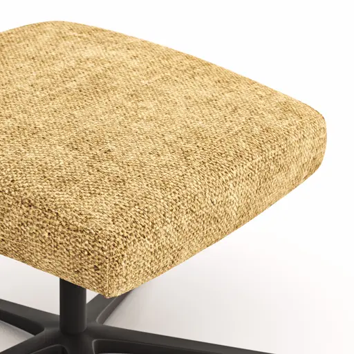 Hocker Noto Relax II - Stoff, Senfgelb