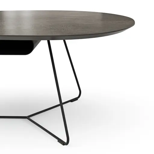 Couchtisch Fano - LBH ca. 121x75x38 cm, HPL Laminat, Graubraun