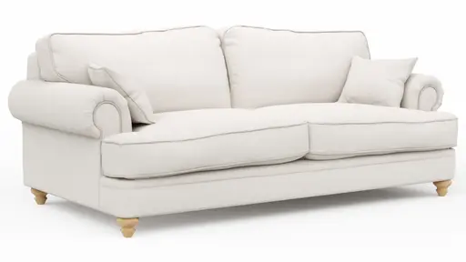 Sofa Mapleton - 3-Sitzer, Stoff, Creme