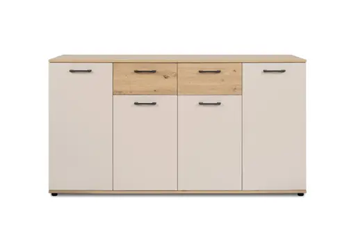 Sideboard- B ca. 160 cm, Eiche Dekor, Beige