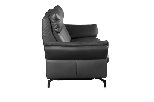 Sofa - 2,5-Sitzer, Leder, Anthrazit