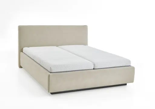 Polsterbett - Liegefläche ca. 180x200 cm, Stoff, Beige