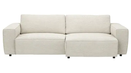 Sofa Lilaia - 1,5-Sitzer XL mit 1,5-Sitzer XL Tief, Stoff, Creme
