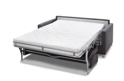 Schlafsofa - 2-Sitzer mit Schlaffunktion, Stoff, Schwarz-Anthrazit