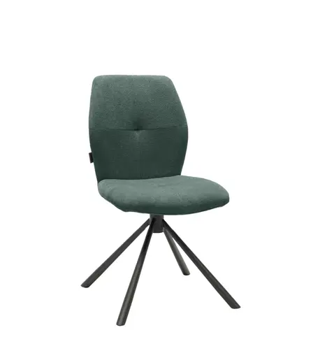 Stuhl MANOA - drehbar, Stoff, Petrol